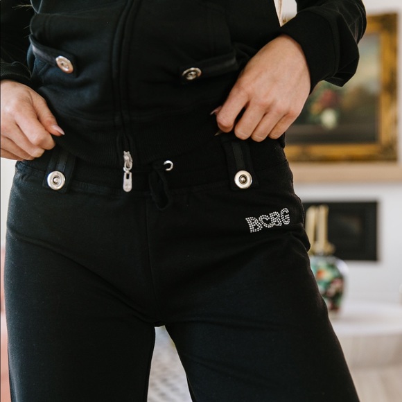 BCBG Flashback Track Suit in Black - Picture 6 of 8